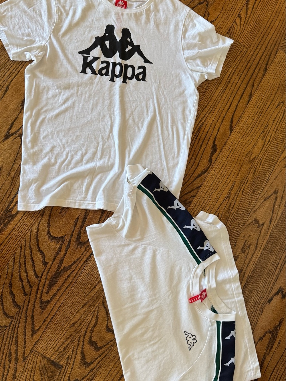 Kappa youth or men’s kappa set with two tees
